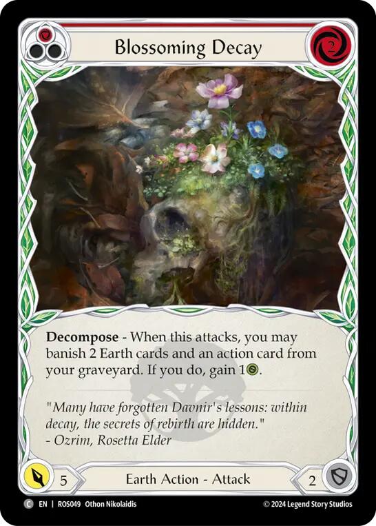 Blossoming Decay (Red) [ROS049] (Rosetta)  Rainbow Foil | Good Games Cannington