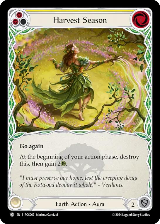 Harvest Season (Yellow) [ROS062] (Rosetta)  Rainbow Foil | Good Games Cannington