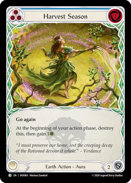 Harvest Season (Blue) [ROS063] (Rosetta)  Rainbow Foil | Good Games Cannington