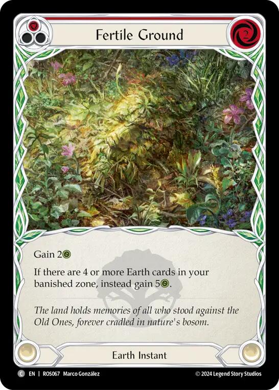 Fertile Ground (Red) [ROS067] (Rosetta)  Rainbow Foil | Good Games Cannington