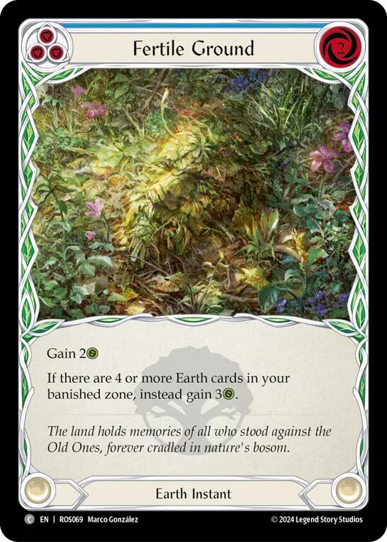 Fertile Ground (Blue) [ROS069] (Rosetta)  Rainbow Foil | Good Games Cannington
