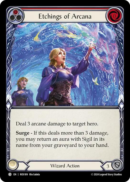 Etchings of Arcana (Red) [ROS189] (Rosetta)  Rainbow Foil | Good Games Cannington