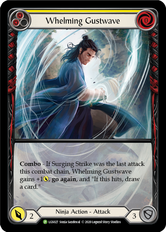 Whelming Gustwave (Yellow) [LGS027] (Promo)  Rainbow Foil | Good Games Cannington
