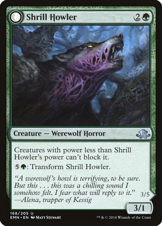Shrill Howler // Howling Chorus [Eldritch Moon] | Good Games Cannington