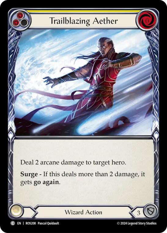 Trailblazing Aether (Yellow) [ROS208] (Rosetta)  Rainbow Foil | Good Games Cannington