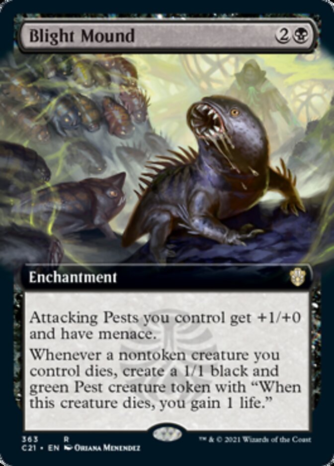 Blight Mound (Extended Art) [Commander 2021] | Good Games Cannington