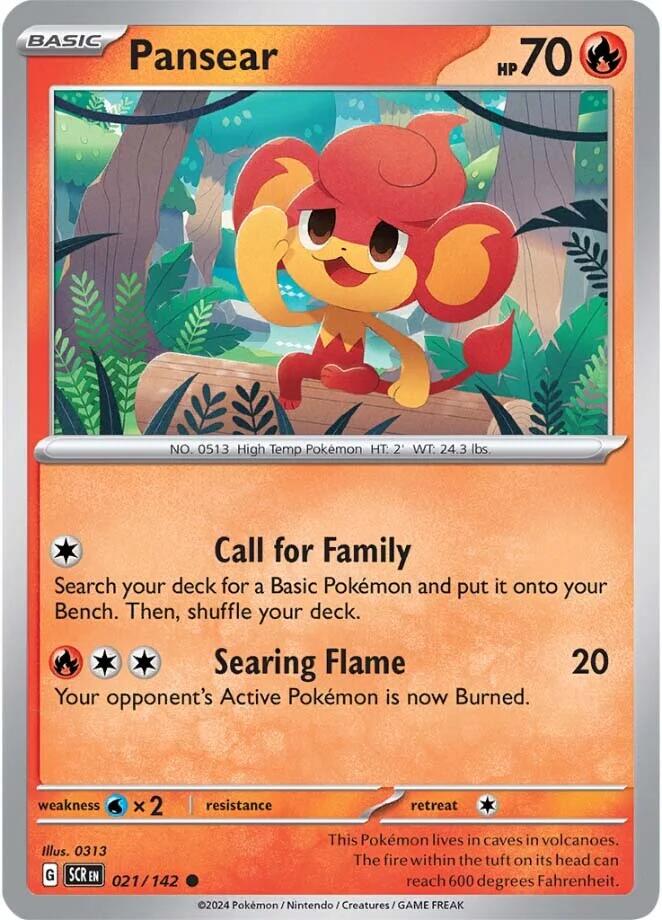 Pansear (021/142) [Scarlet & Violet: Stellar Crown] | Good Games Cannington