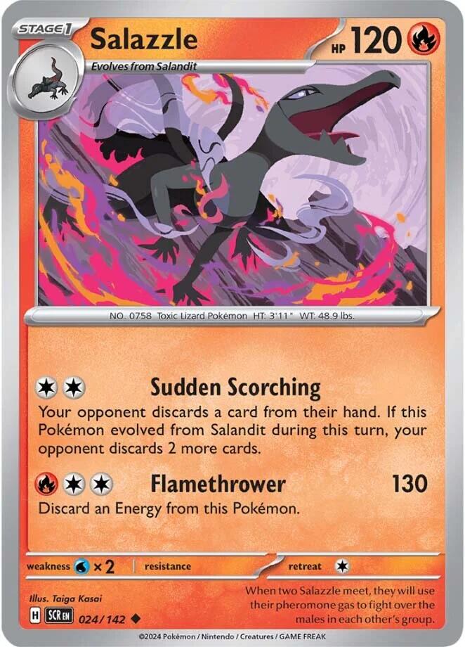 Salazzle (024/142) [Scarlet & Violet: Stellar Crown] | Good Games Cannington