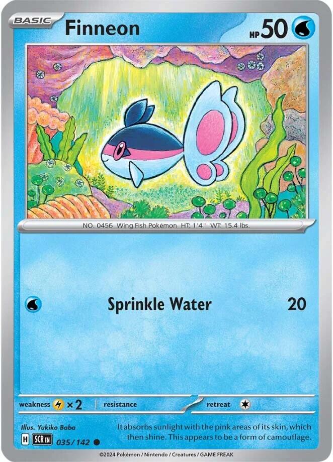 Finneon (035/142) [Scarlet & Violet: Stellar Crown] | Good Games Cannington