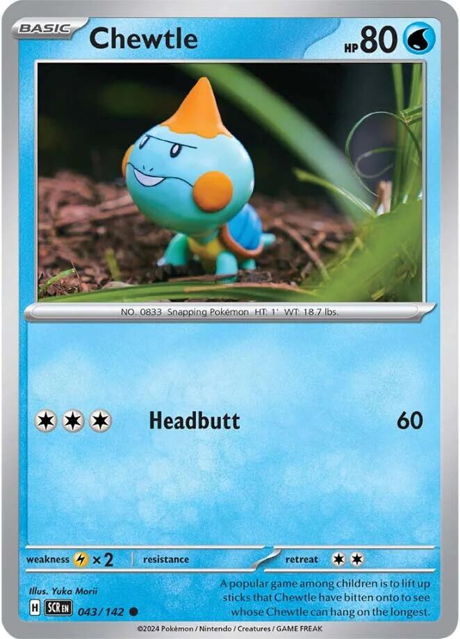 Chewtle (043/142) [Scarlet & Violet: Stellar Crown] | Good Games Cannington
