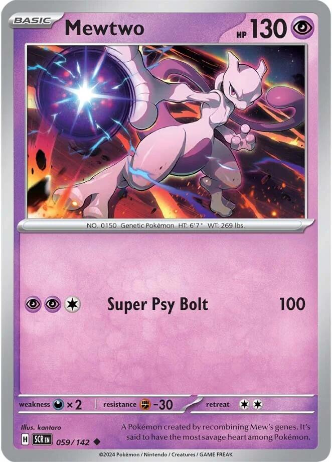 Mewtwo (059/142) [Scarlet & Violet: Stellar Crown] | Good Games Cannington