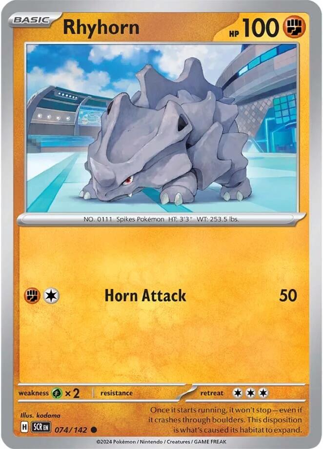 Rhyhorn (074/142) [Scarlet & Violet: Stellar Crown] | Good Games Cannington
