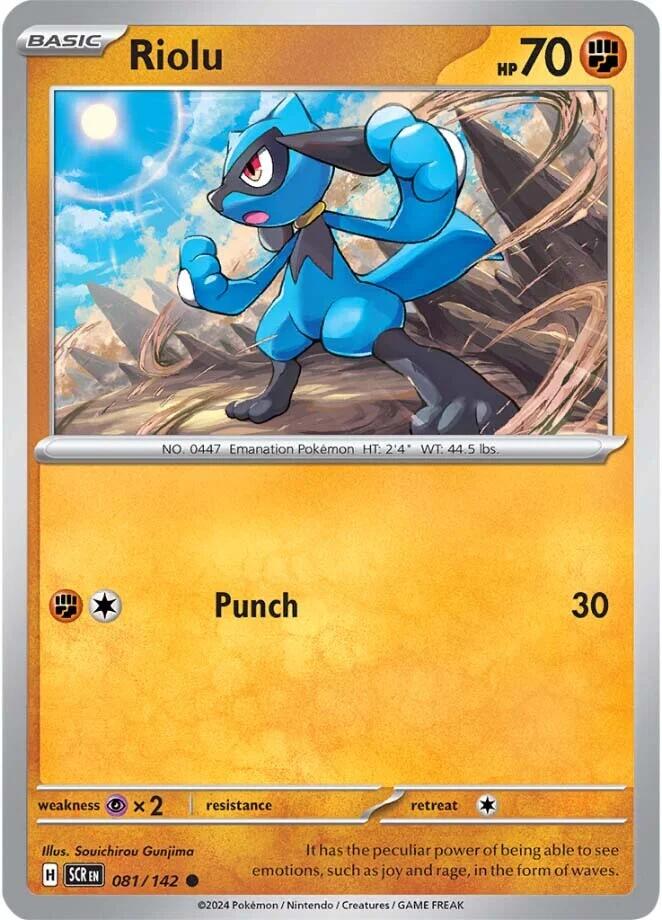 Riolu (081/142) [Scarlet & Violet: Stellar Crown] | Good Games Cannington