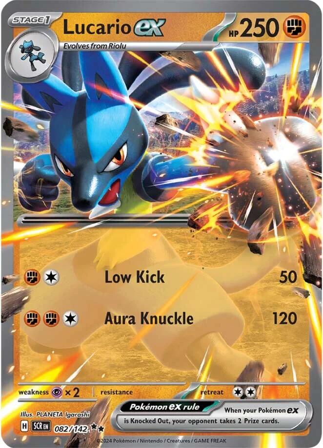 Lucario ex (082/142) [Scarlet & Violet: Stellar Crown] | Good Games Cannington