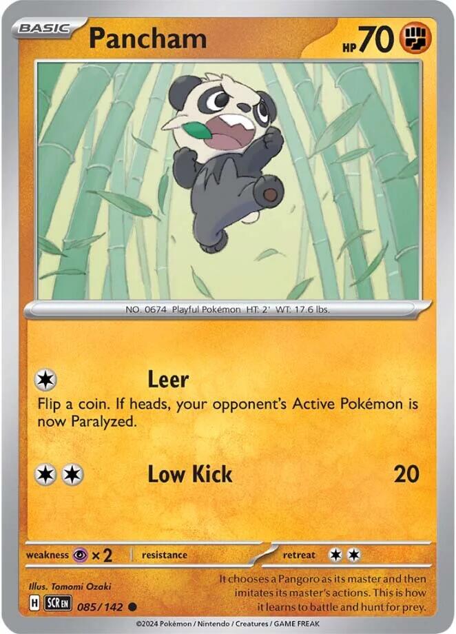 Pancham (085/142) [Scarlet & Violet: Stellar Crown] | Good Games Cannington