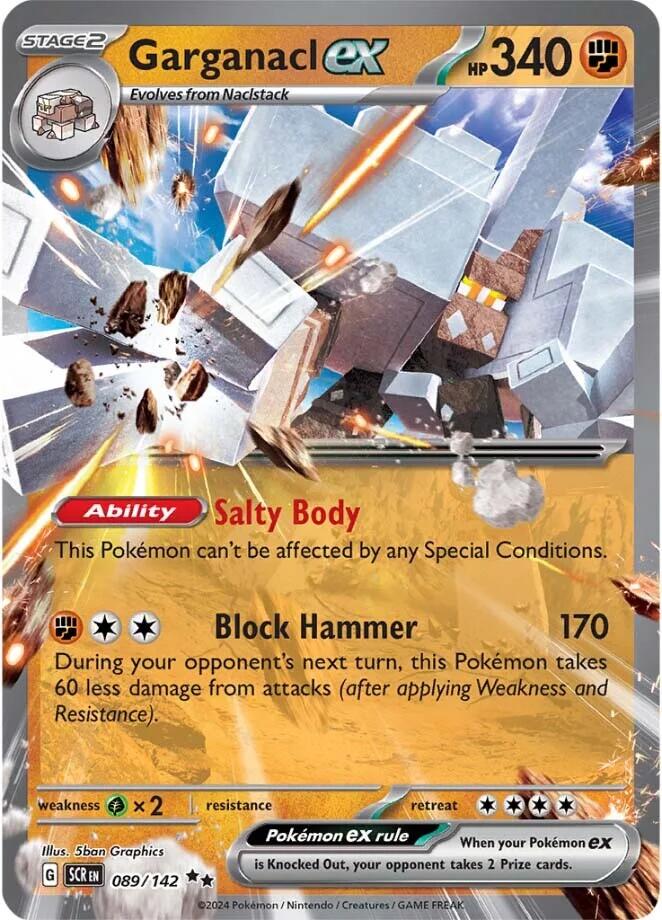 Garganacl ex (089/142) [Scarlet & Violet: Stellar Crown] | Good Games Cannington