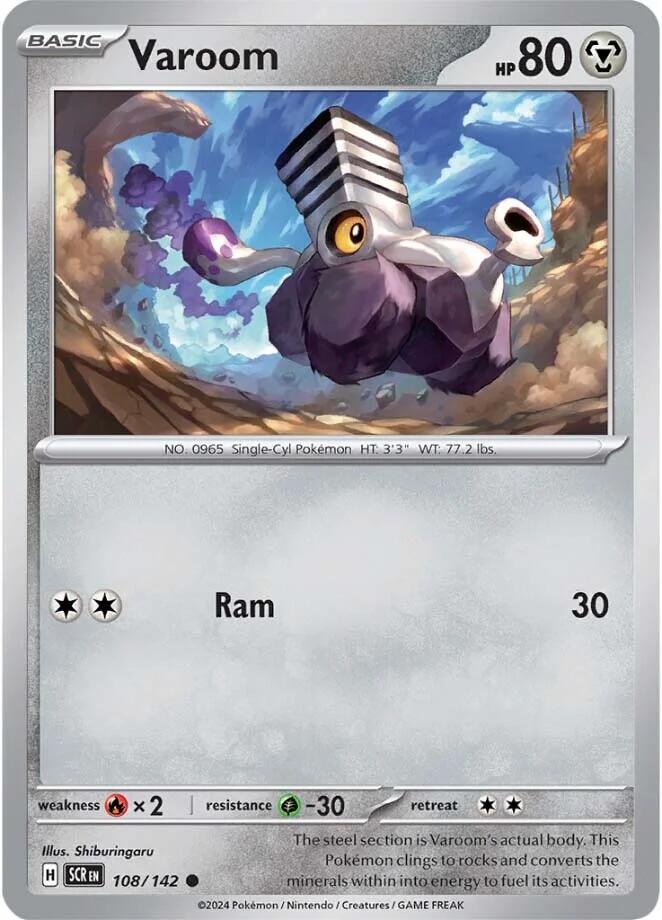 Varoom (108/142) [Scarlet & Violet: Stellar Crown] | Good Games Cannington