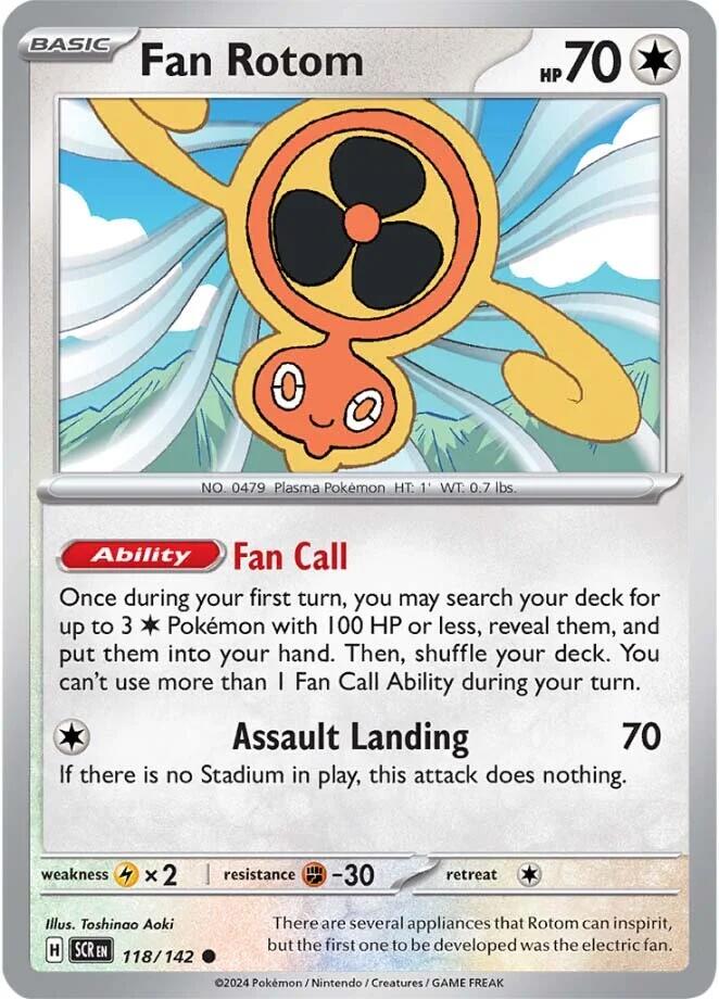 Fan Rotom (118/142) [Scarlet & Violet: Stellar Crown] | Good Games Cannington