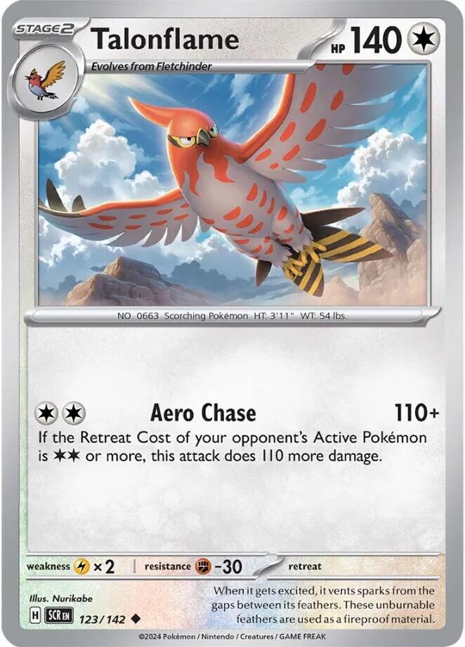 Talonflame (123/142) [Scarlet & Violet: Stellar Crown] | Good Games Cannington