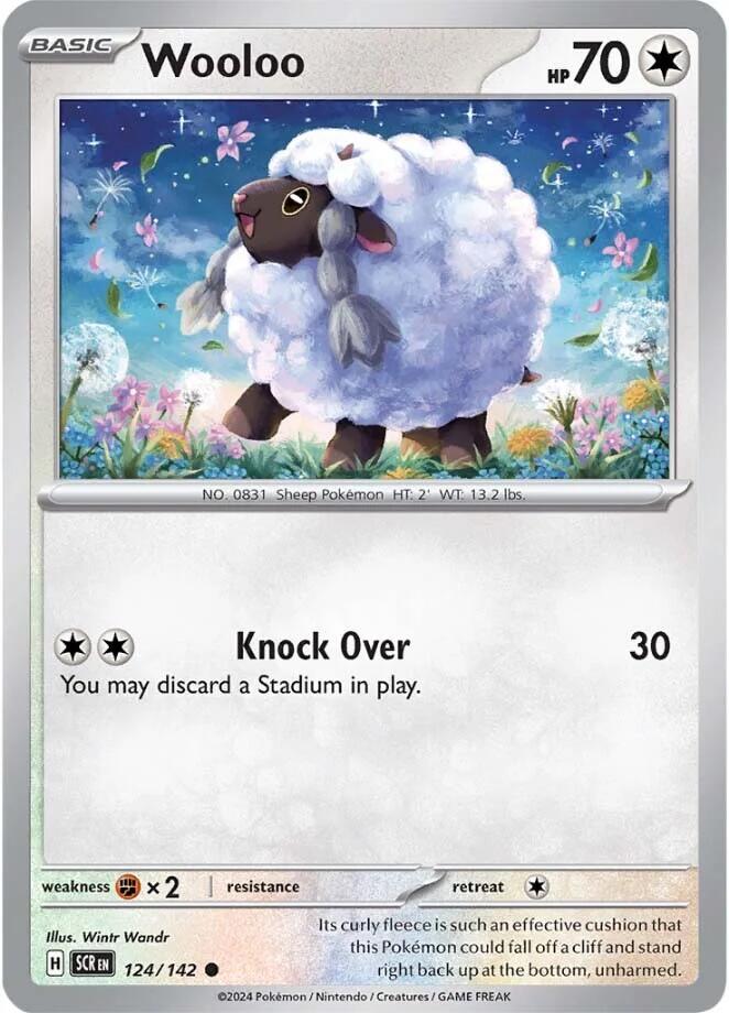Wooloo (124/142) [Scarlet & Violet: Stellar Crown] | Good Games Cannington
