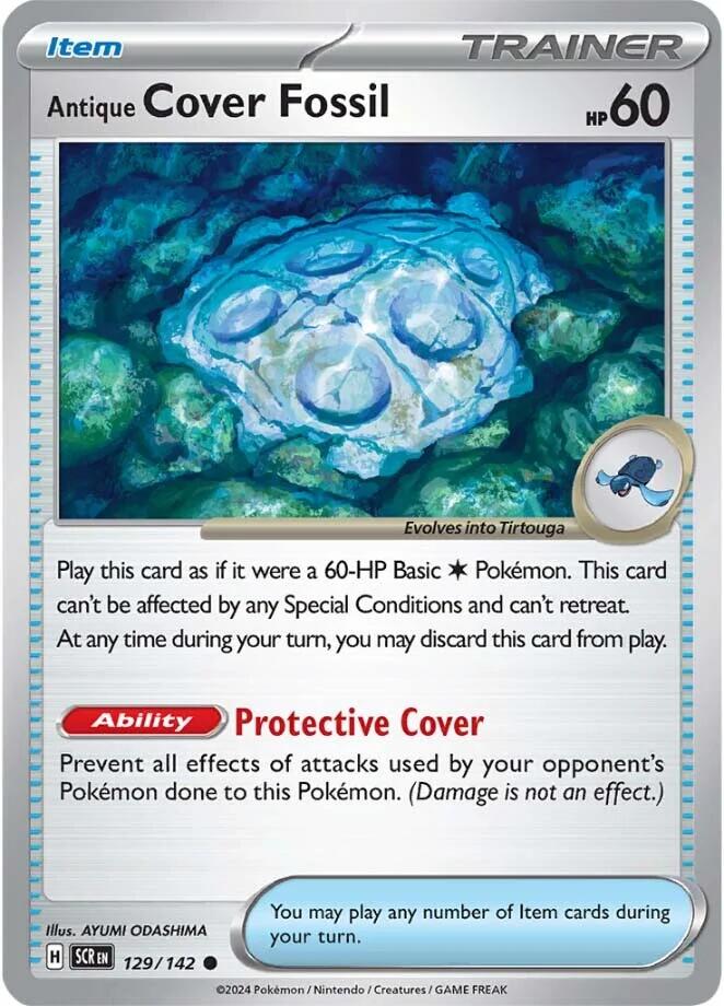 Antique Cover Fossil (129/142) [Scarlet & Violet: Stellar Crown] | Good Games Cannington