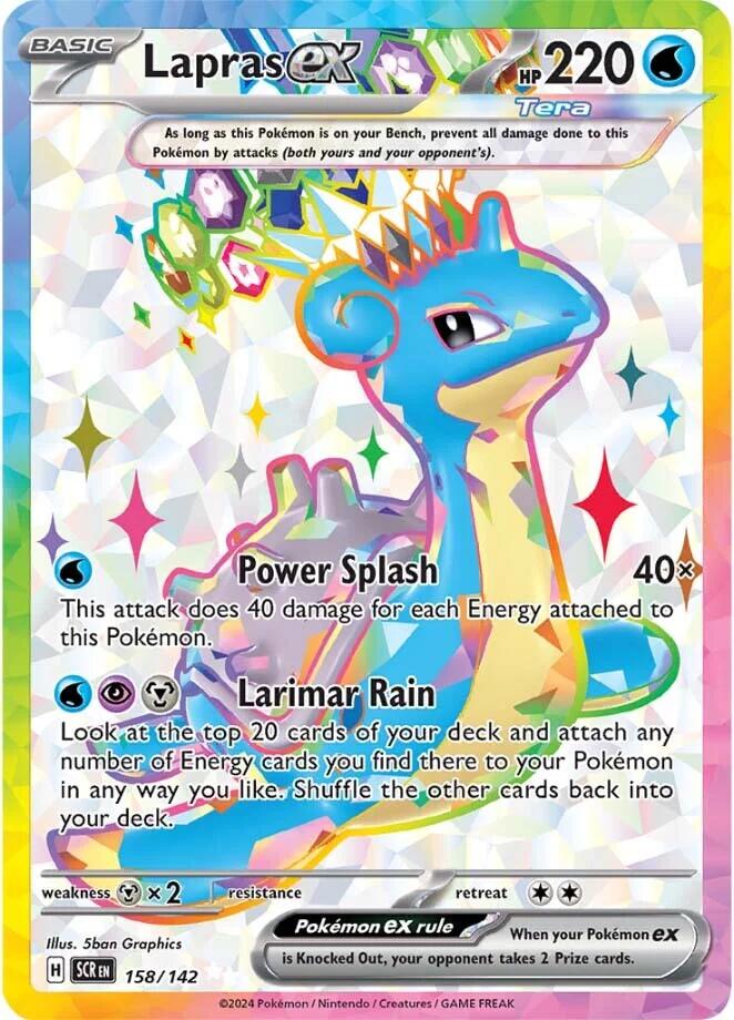 Lapras ex (158/142) [Scarlet & Violet: Stellar Crown] | Good Games Cannington