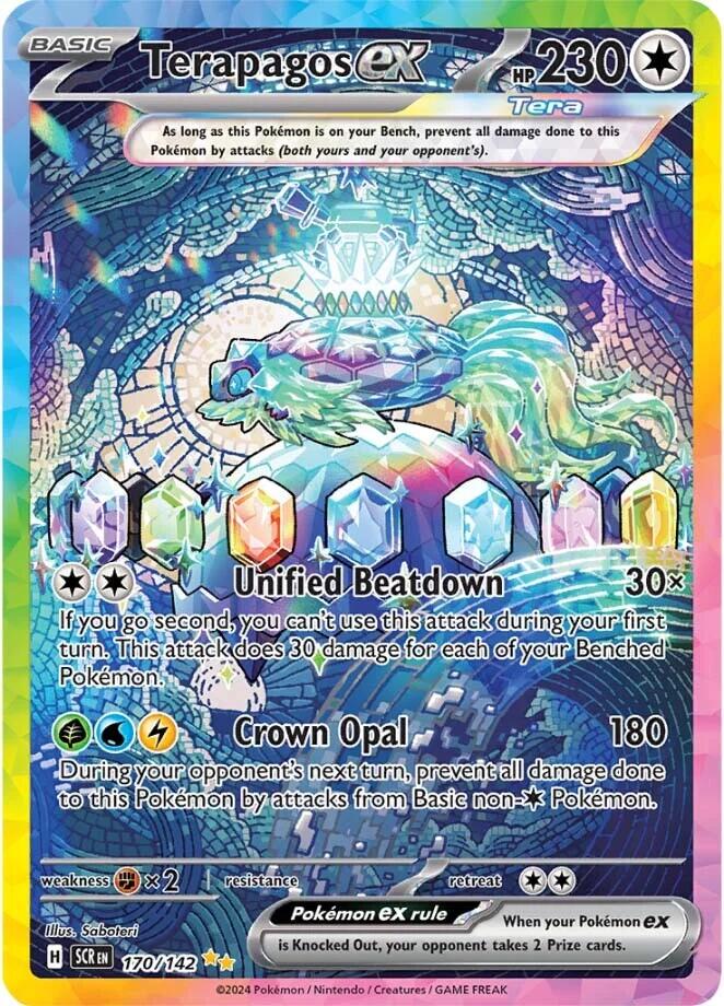 Terapagos ex (170/142) [Scarlet & Violet: Stellar Crown] | Good Games Cannington