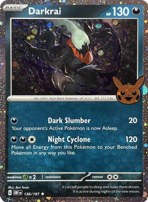Darkrai (136/197) (Cosmos Holo) [Trick or Trade 2024] | Good Games Cannington
