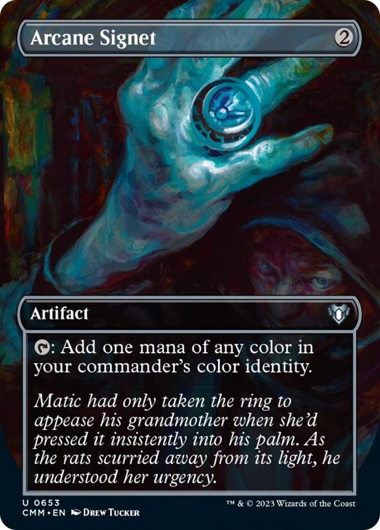 Arcane Signet (Borderless Alternate Art) [Commander Masters] | Good Games Cannington