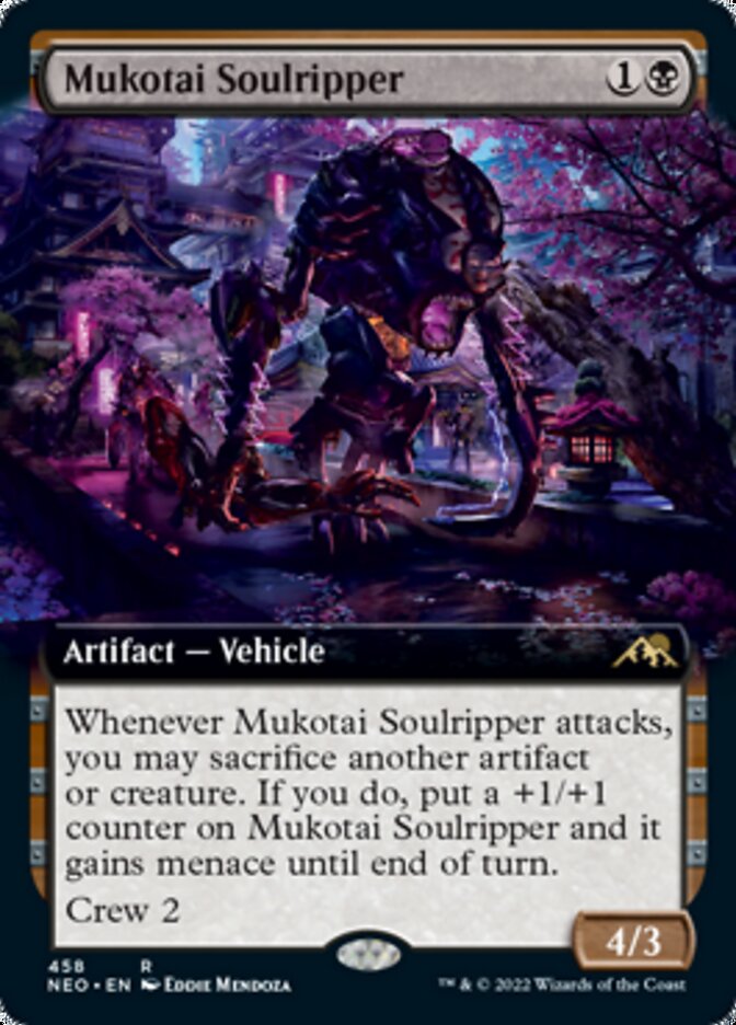 Mukotai Soulripper (Extended Art) [Kamigawa: Neon Dynasty] | Good Games Cannington