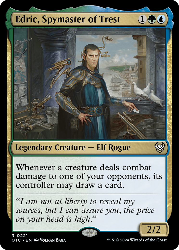 Edric, Spymaster of Trest [Outlaws of Thunder Junction Commander] | Good Games Cannington