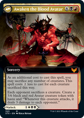 Extus, Oriq Overlord // Awaken the Blood Avatar (Extended Art) [Strixhaven: School of Mages] | Good Games Cannington