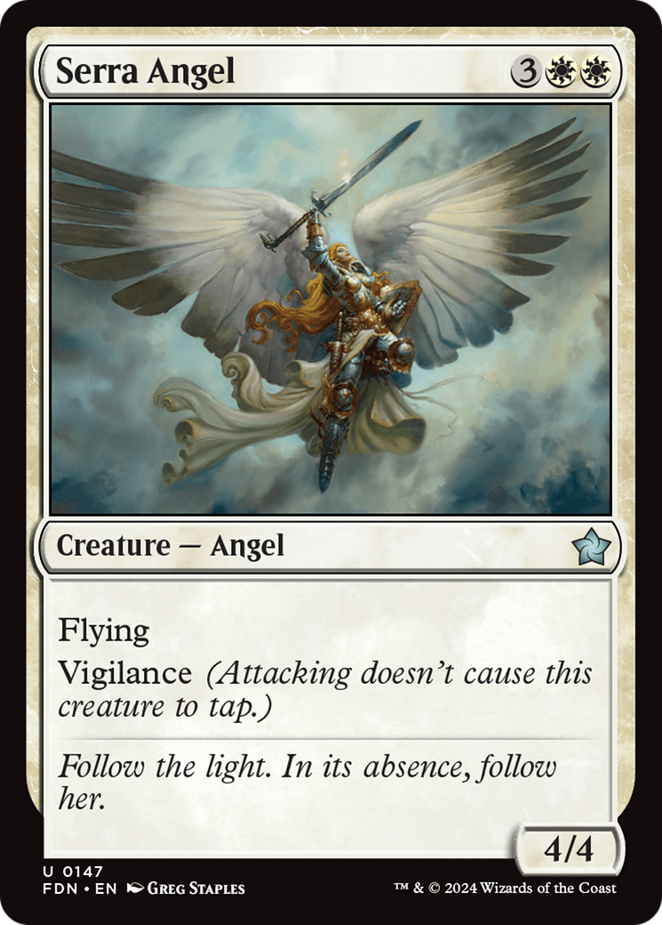 Serra Angel [Foundations] | Good Games Cannington