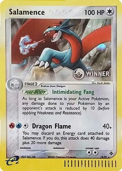 Salamence (19/97) (Winner) [League & Championship Cards] | Good Games Cannington