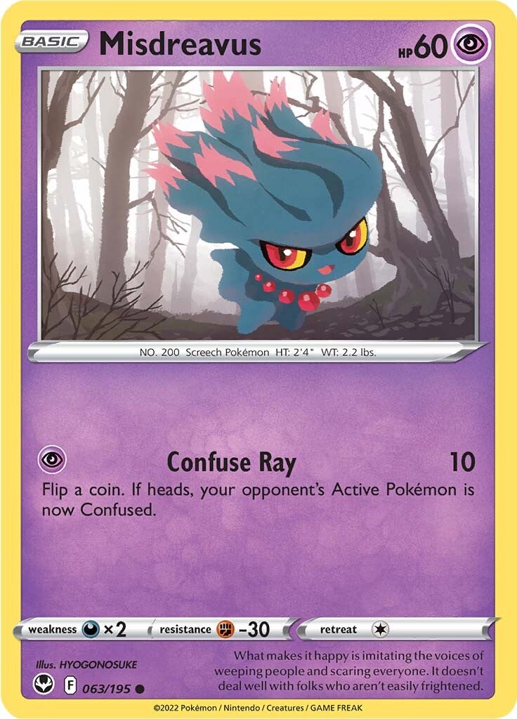 Misdreavus (063/195) [Sword & Shield: Silver Tempest] | Good Games Cannington