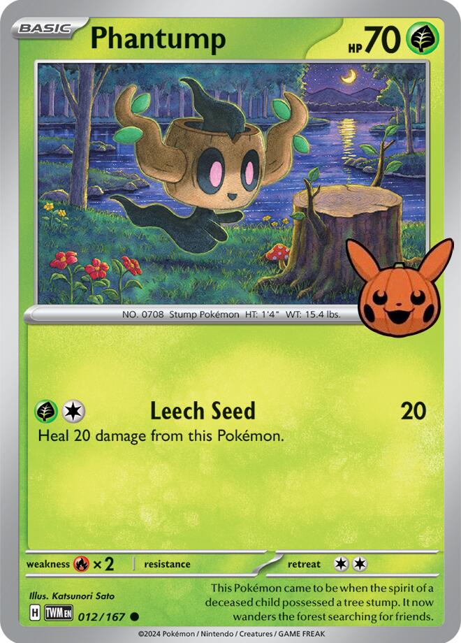 Phantump (012/167) [Trick or Trade 2024] | Good Games Cannington