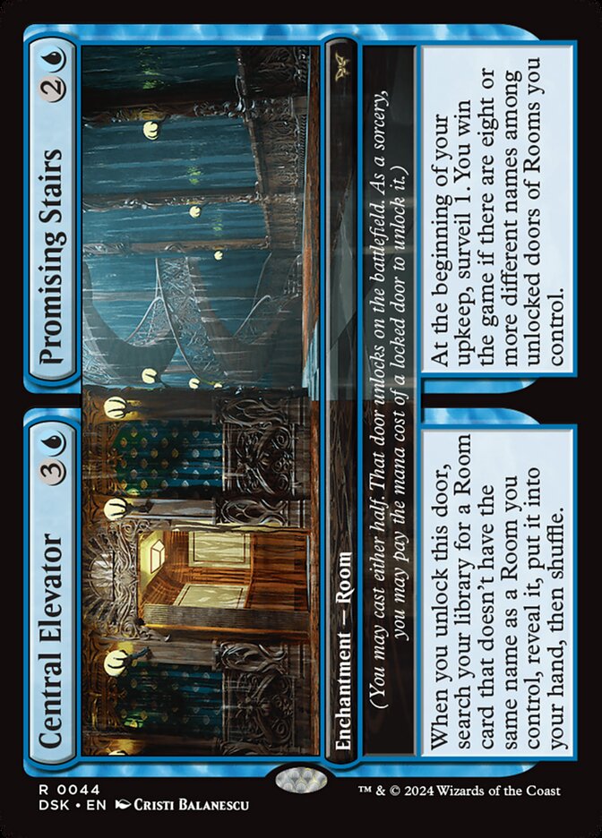 Central Elevator // Promising Stairs 44 (Duskmourn: House of Horror)  | Good Games Cannington
