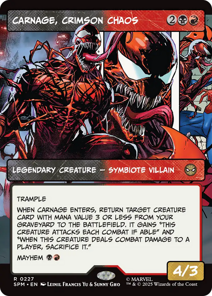 Carnage, Crimson Chaos (Borderless) [Marvel's Spider-Man] | Good Games Cannington