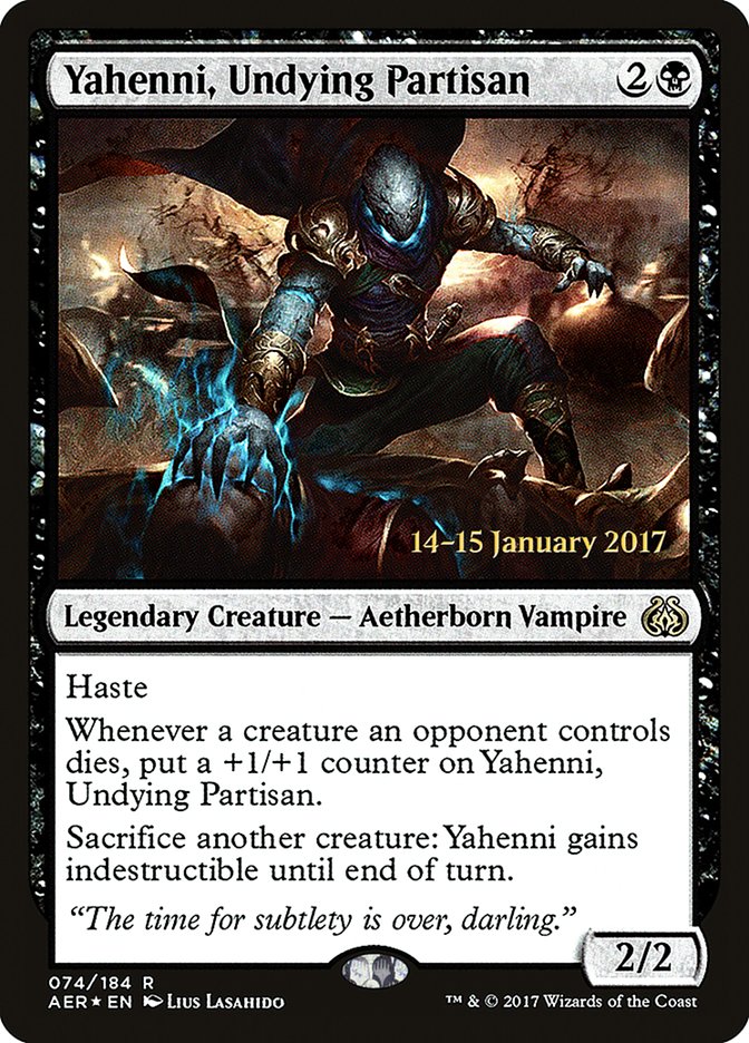 Yahenni, Undying Partisan [Aether Revolt Prerelease Promos] | Good Games Cannington