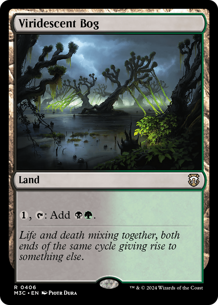 Viridescent Bog (Ripple Foil) [Modern Horizons 3 Commander] | Good Games Cannington