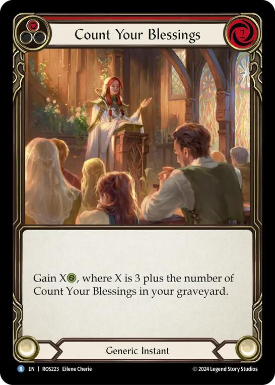 Count Your Blessings (Red) [ROS223] (Rosetta)  Rainbow Foil | Good Games Cannington