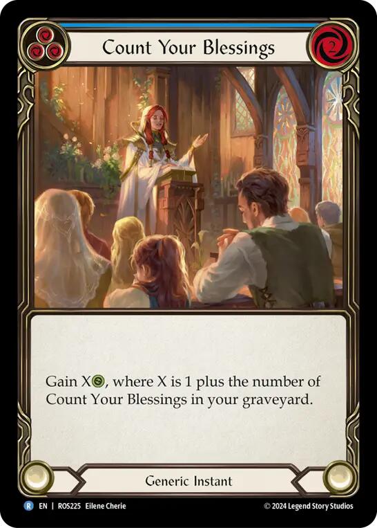 Count Your Blessings (Blue) [ROS225] (Rosetta)  Rainbow Foil | Good Games Cannington