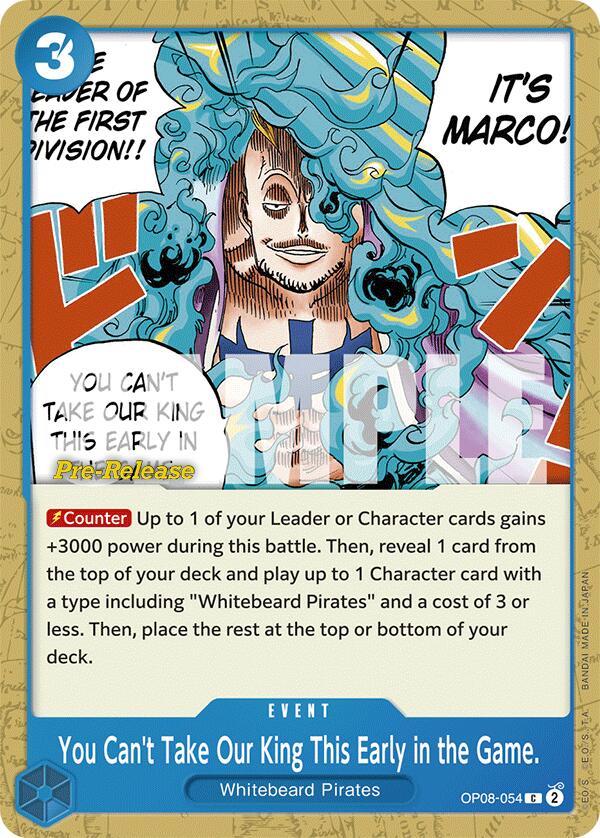 You Can't Take Our King This Early in the Game. [Two Legends Pre-Release Cards] | Good Games Cannington