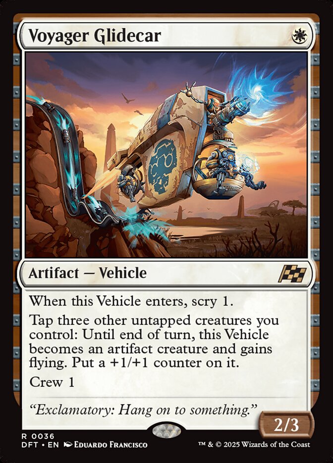 Voyager Glidecar 36/291 (Aetherdrift)  - Foil | Good Games Cannington