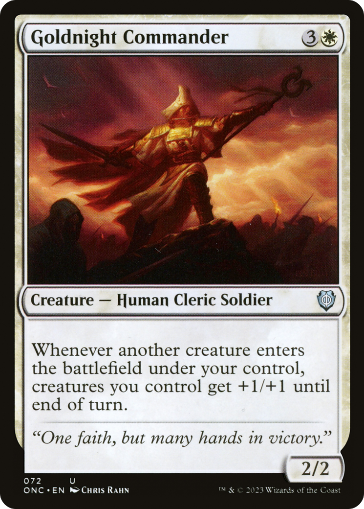 Goldnight Commander [Phyrexia: All Will Be One Commander] | Good Games Cannington