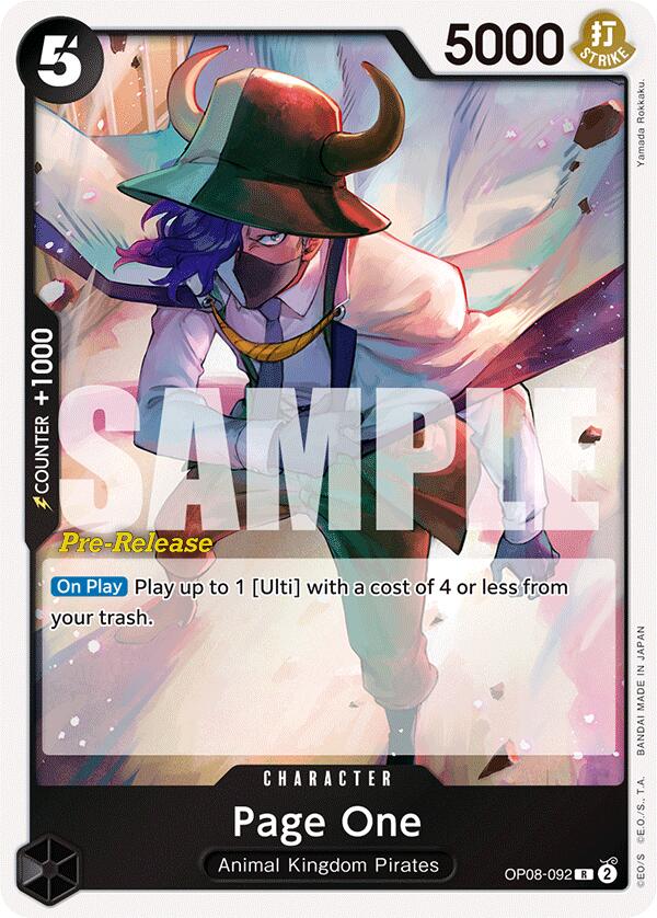 Page One [Two Legends Pre-Release Cards] | Good Games Cannington