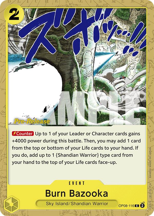 Burn Bazooka [Two Legends Pre-Release Cards] | Good Games Cannington