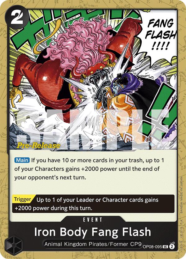 Iron Body Fang Flash [Two Legends Pre-Release Cards] | Good Games Cannington