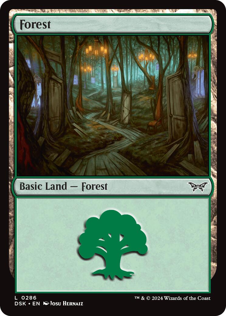 Forest (0286) [Duskmourn: House of Horror] | Good Games Cannington