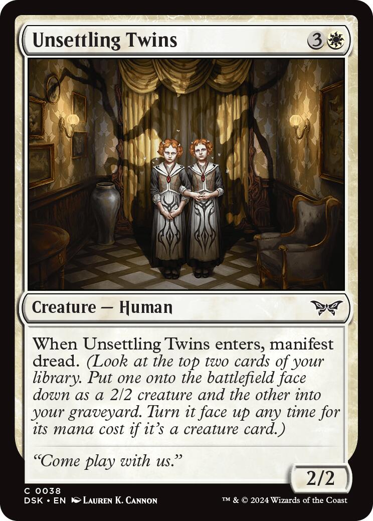 Unsettling Twins [Duskmourn: House of Horror] | Good Games Cannington